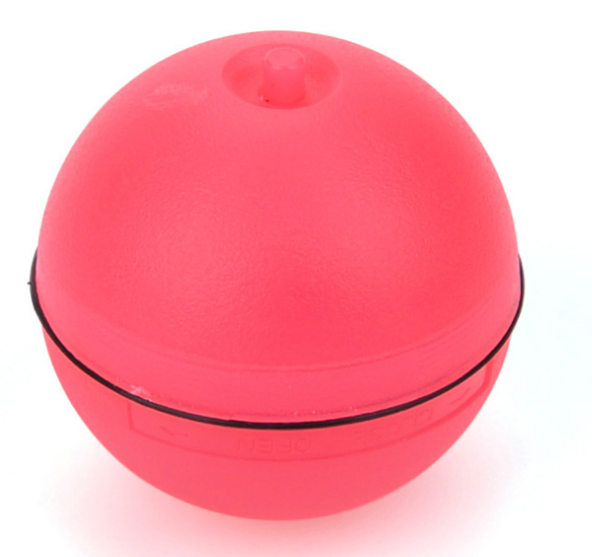 Close-up of the LED rolling cat ball