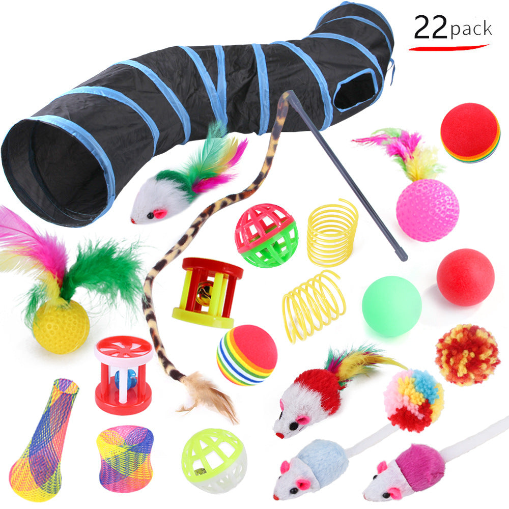 Classic cat toys included in the bundle
