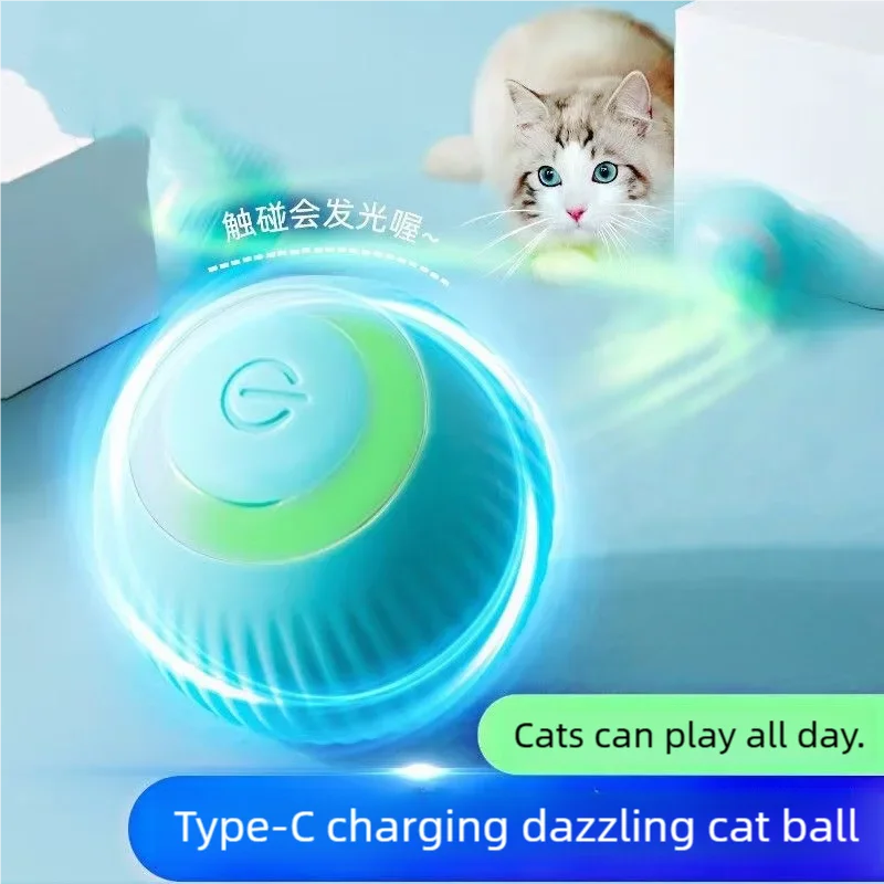 Mugi's Zoomie Ball smart rolling cat toy, product photo 4