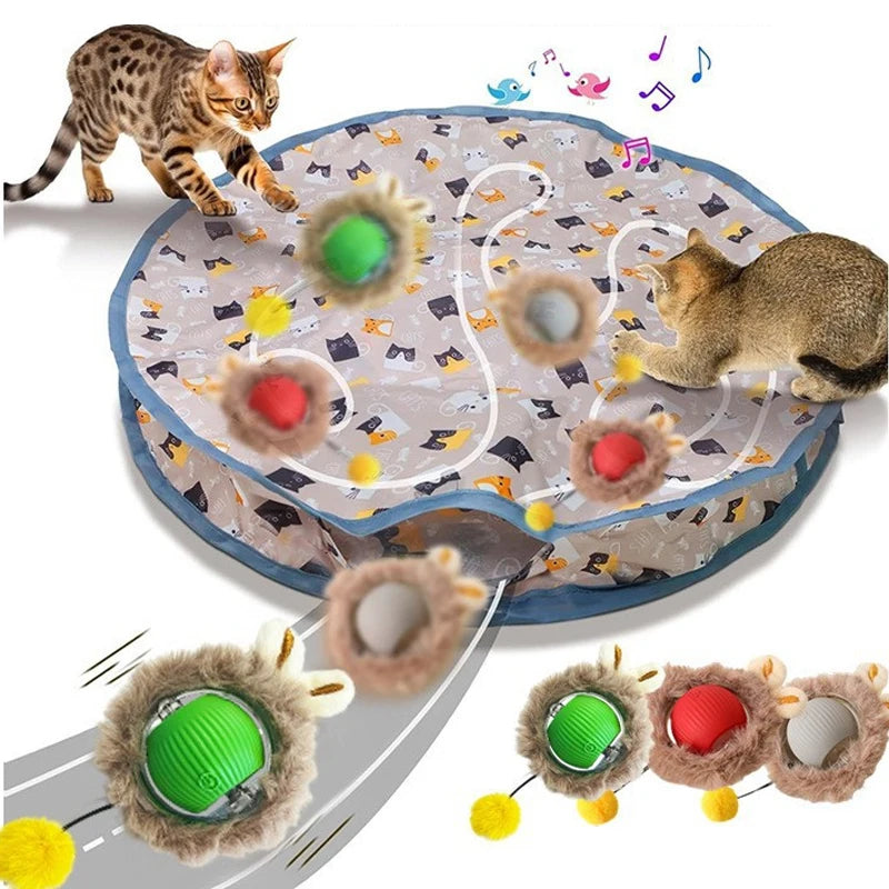Mugi's Ghost Ball: Self-Rolling Ball in a Hide-and-Seek Cover