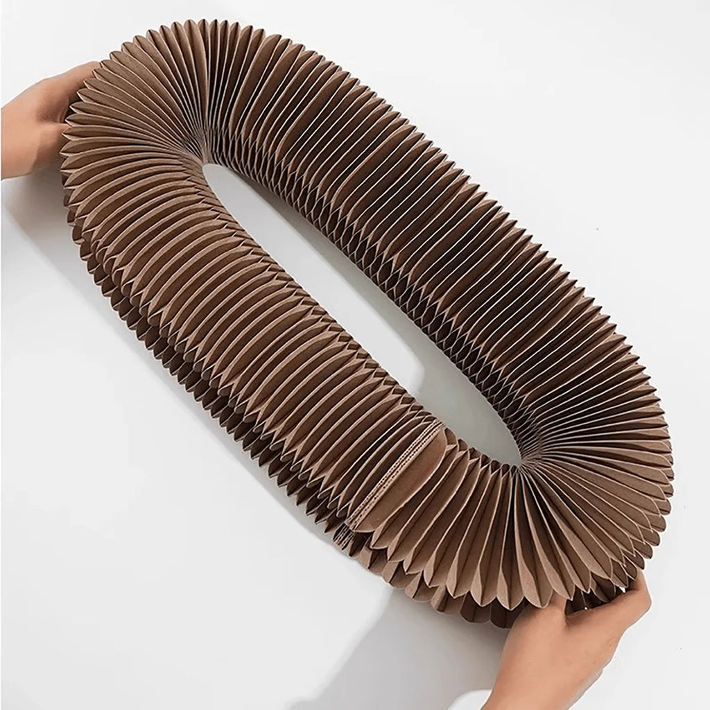 Miso's Magic Nap Ring: Foldable Cat Scratcher with Bell Ball