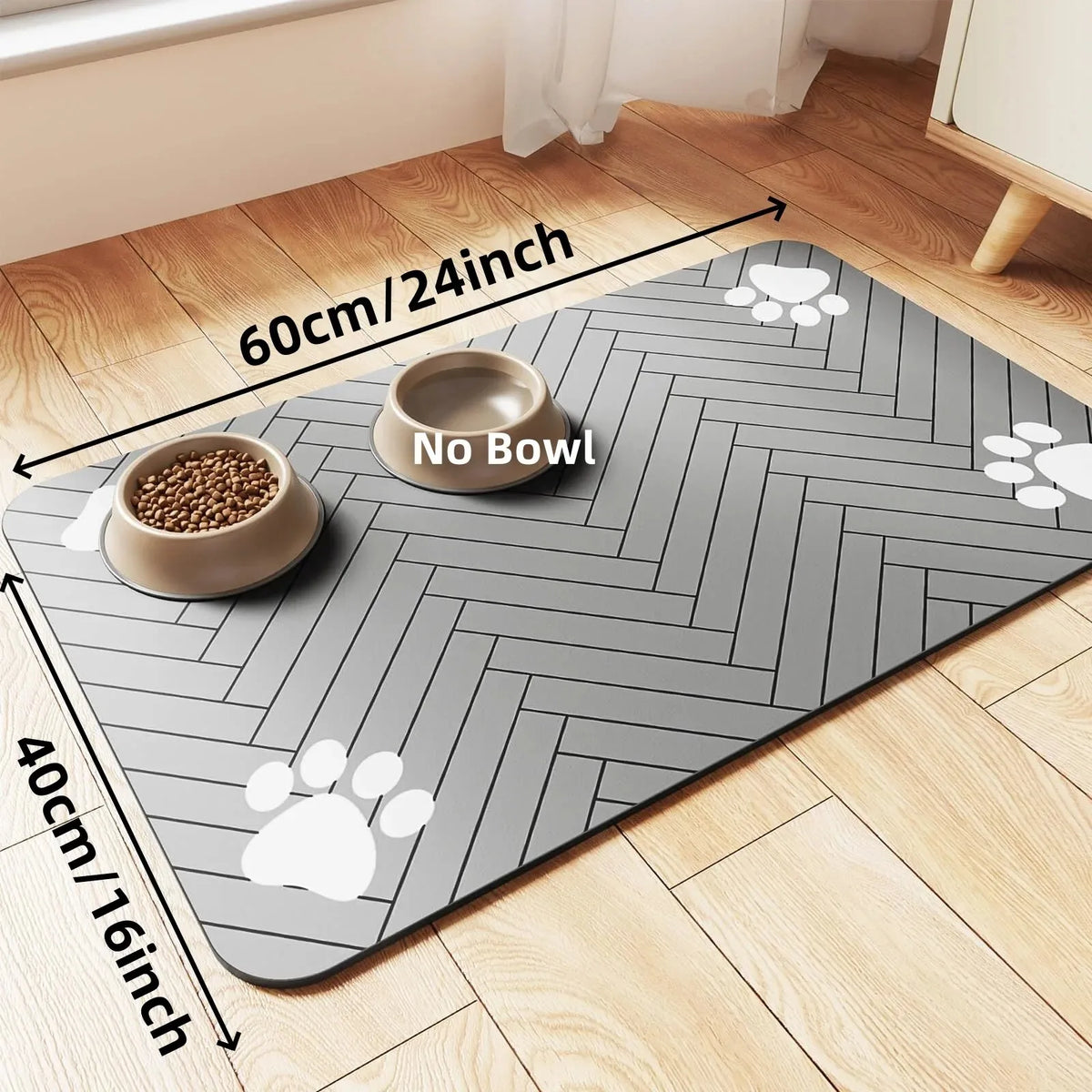Miso's Spill Zone: Absorbent Cat Feeding Mat