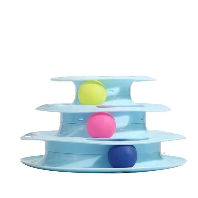 Orbit Tower: 3 or 4-Level Ball Track Cat Toy