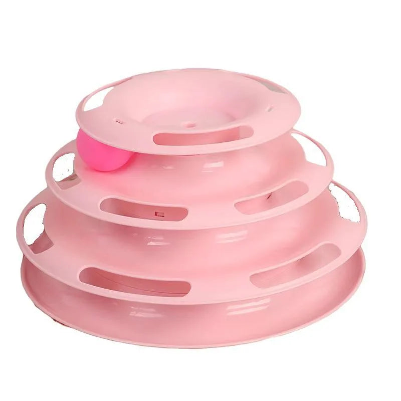 Orbit Tower: 3 or 4-Level Ball Track Cat Toy