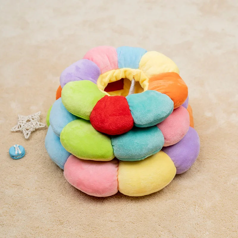 Rainbow petal recovery cone laid flat