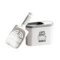 The Poop Butler, Mist Gray: scoop + caddy