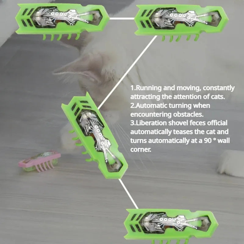 Robo-bug turns automatically when it hits a wall
