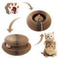Miso's Magic Nap Ring: Foldable Cat Scratcher with Bell Ball
