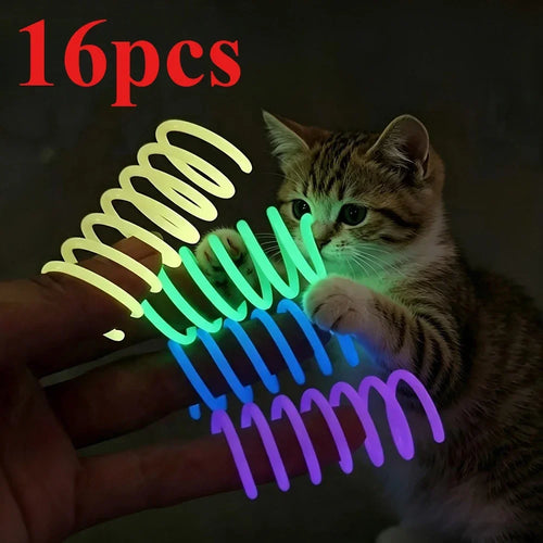 Makuro's Glow Spring Lab: kitten with glowing springs, 16 pcs