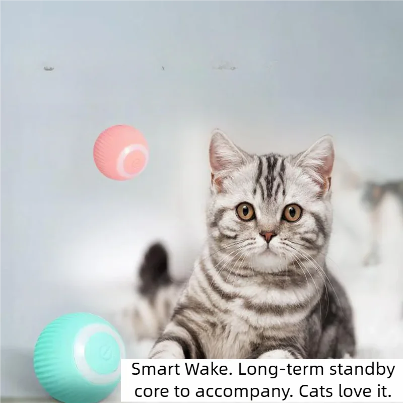 Mugi's Zoomie Ball smart rolling cat toy, product photo 3