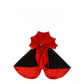 Black and red vampire cape, front view