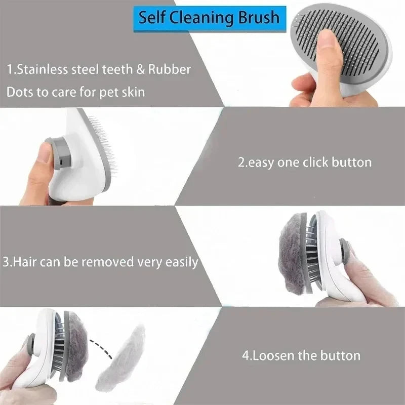 Makuro's Floof Control: Self-Cleaning Cat Brush