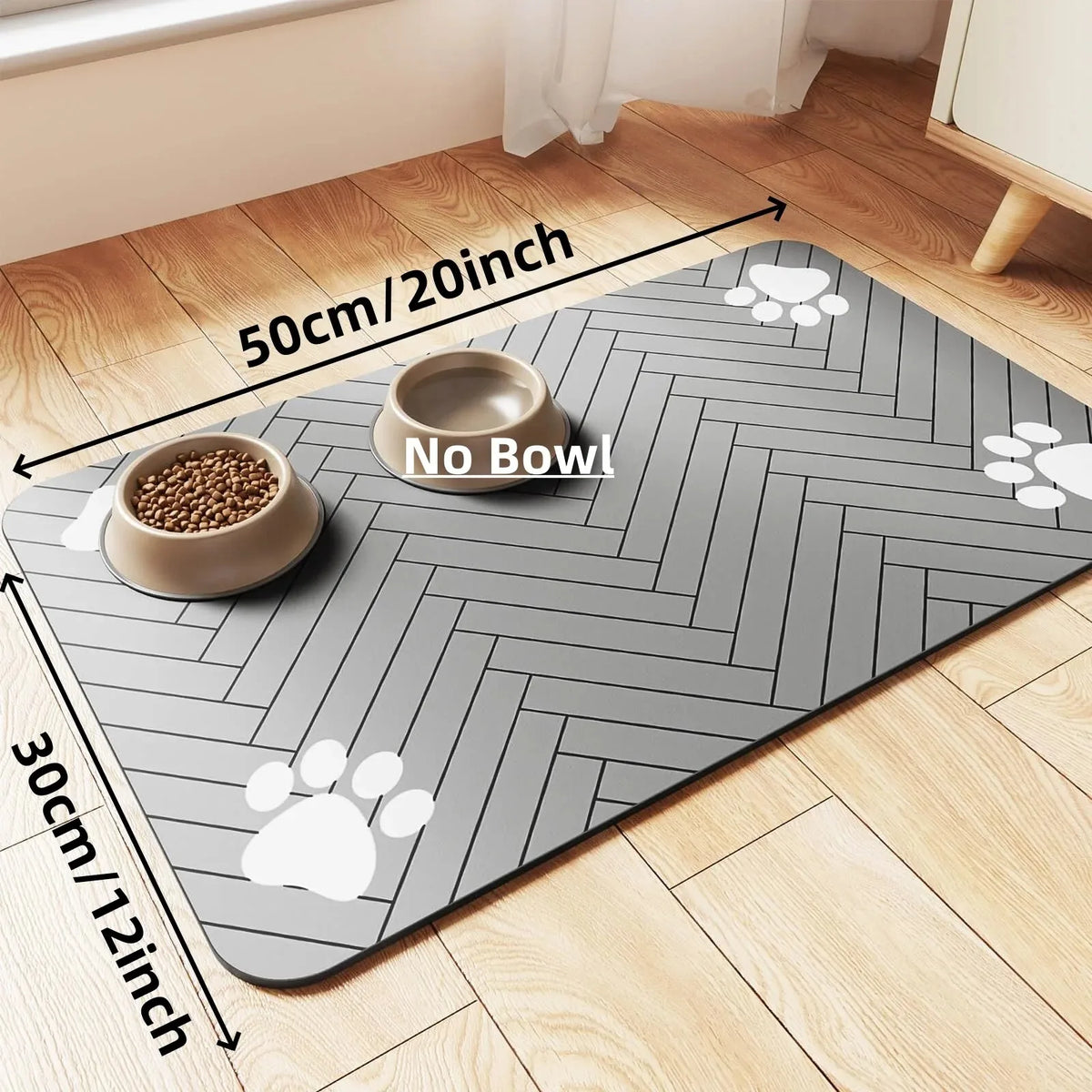 Miso's Spill Zone: Absorbent Cat Feeding Mat