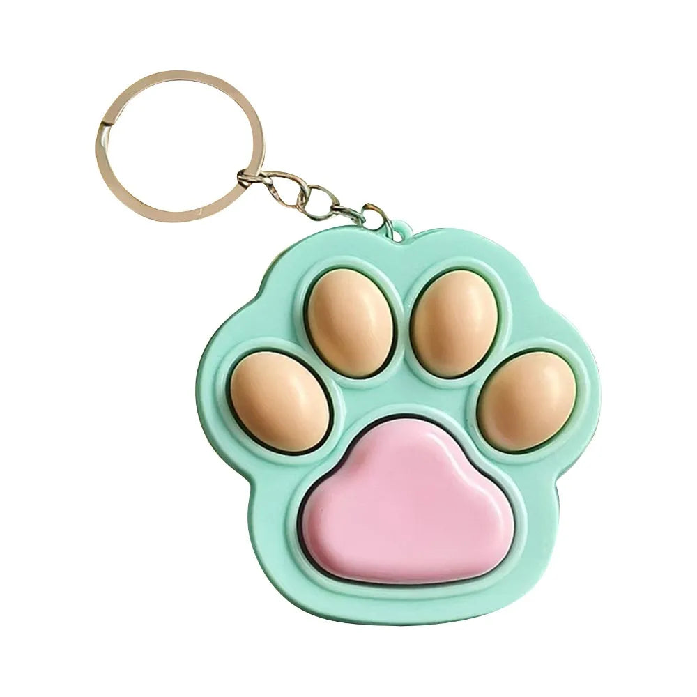 Paw Clicker: squishy cat paw fidget keychain for humans