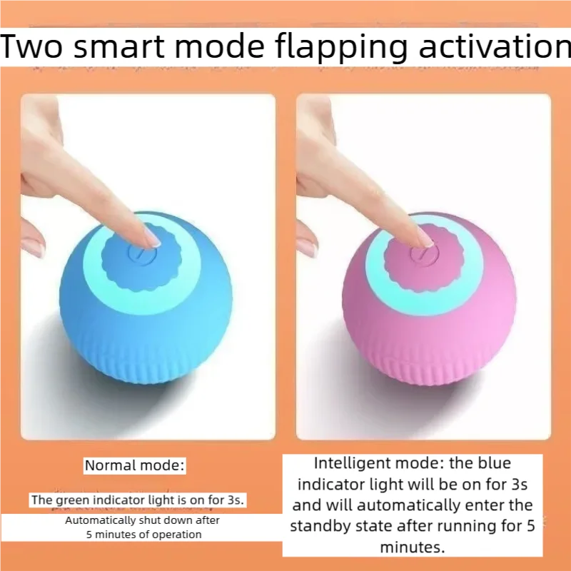 Mugi's Zoomie Ball smart rolling cat toy, product photo 5