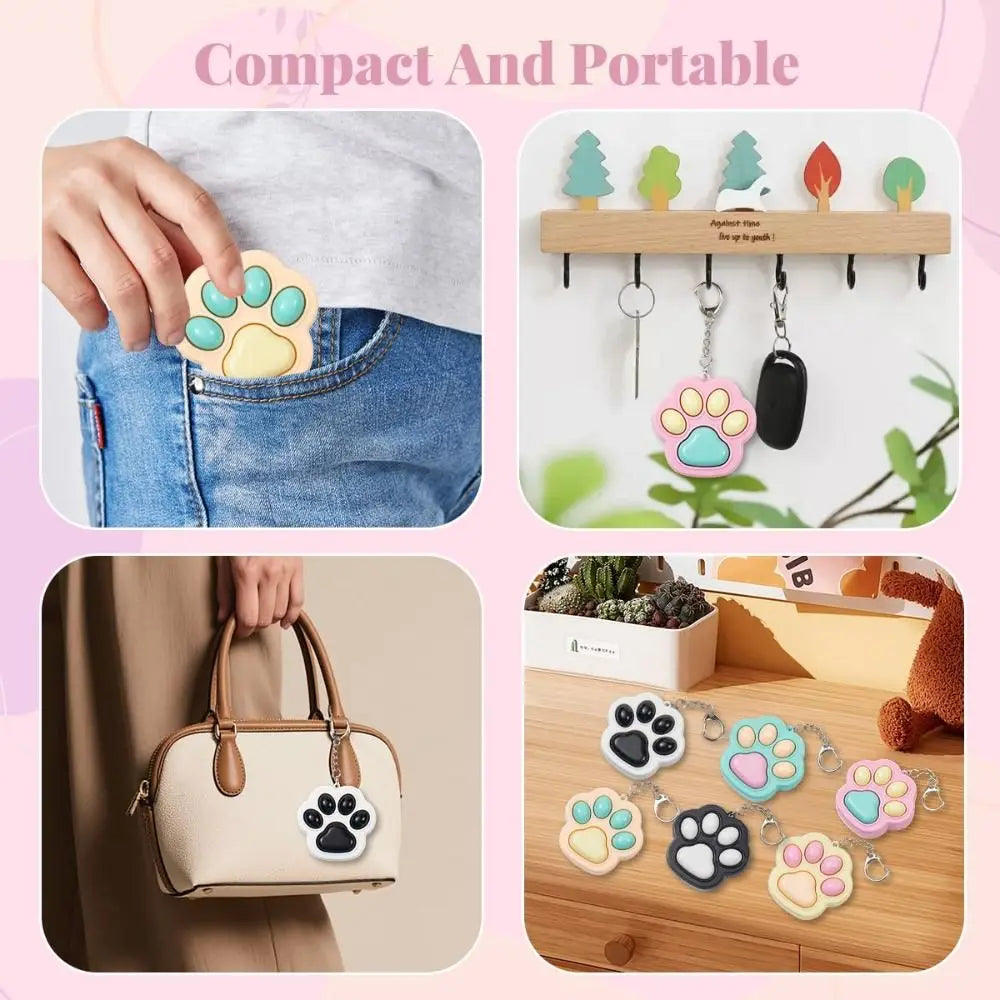 Cat paw clicker fidget keychain, photo 5