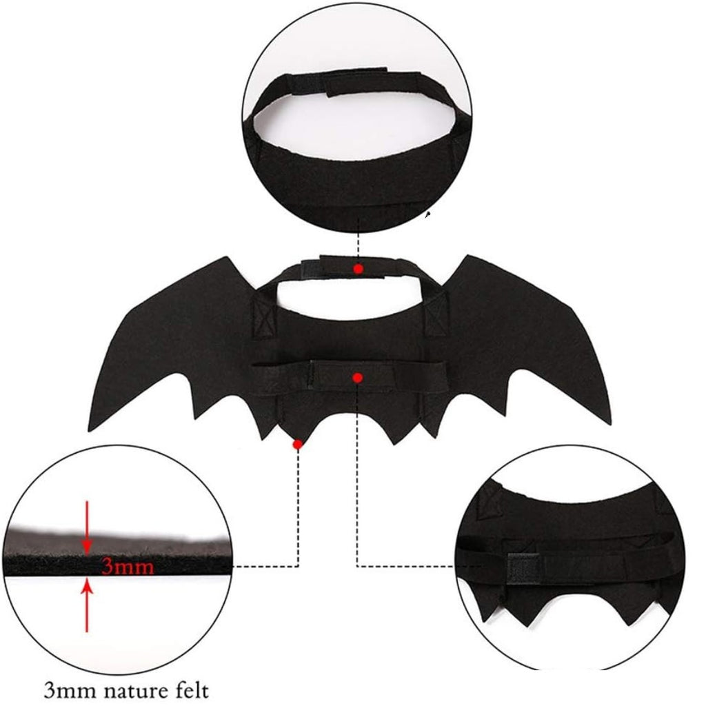 Close-ups of the adjustable neck and chest straps and 3 mm felt